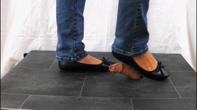 Shoejob With Black Ballerinas