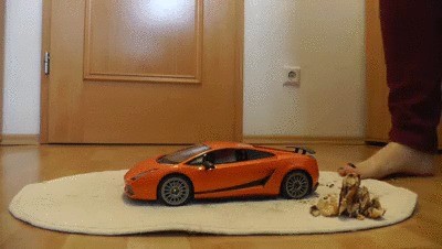 Sneakergirly – Lamborghini Toy Car Crush